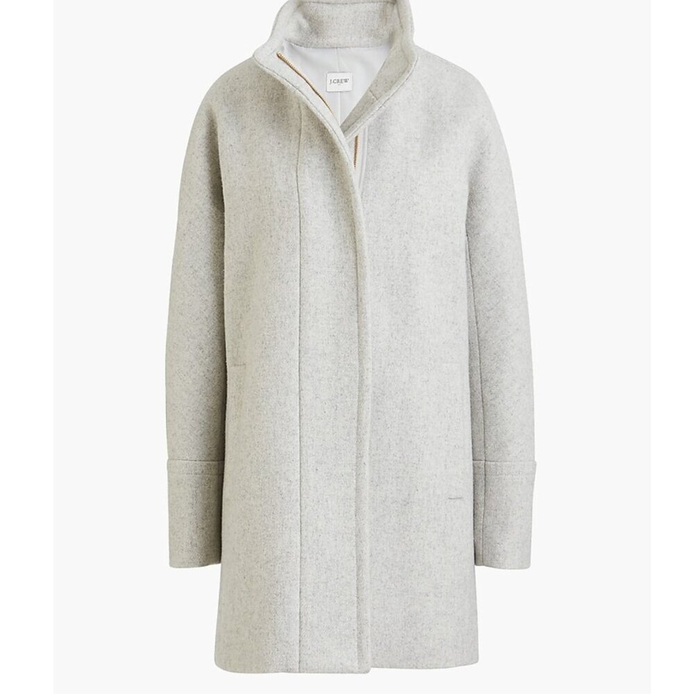 J. Crew Gray City coat in 2P